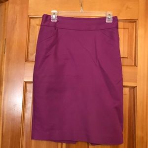 Purple pencil skirt